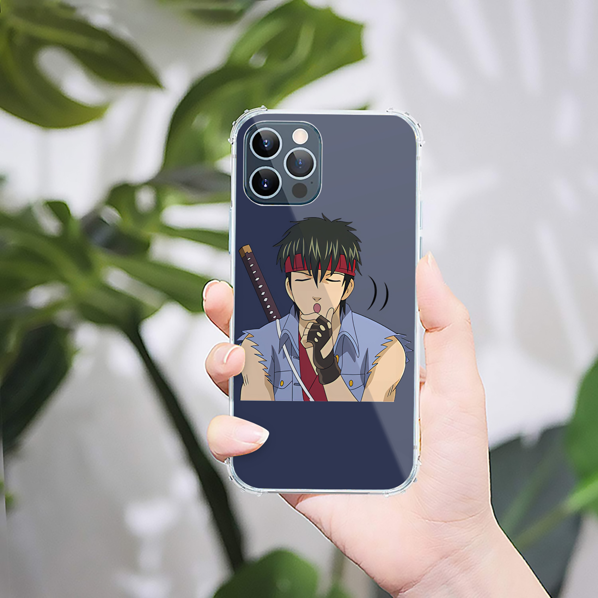（画像用） ぎんたま 坂田銀時（さかたぎんとき） 神楽 志村新八（しむら しんぱち） GINTAMA Sakata Gintoki Kagura Shimura Shinpachi 【iPhone 12シリーズ対応】透明スマホケース（クリアソフトケース）
